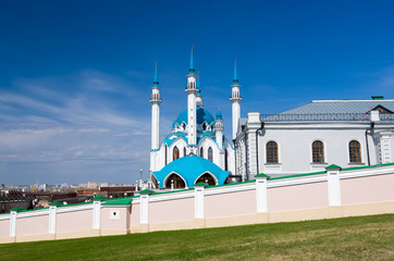 Fototapeta na wymiar Kul Sharif Mosque in Kazan Kremlin. UNESCO World Heritage Site.