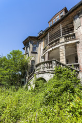 The ruins of the old manor house