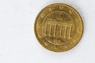 20 Euro cent Coin with German backside used look