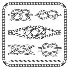 Nautical rope knotes - 87671607