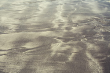 Wet wavy Sand Beach