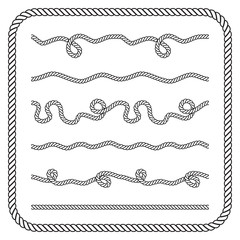 Nautical rope knotes - 87671623