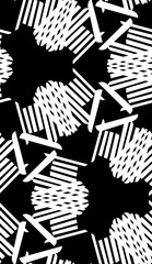 White Seamless Kaleidoscope Pattern