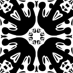 White abd Black Tile Background