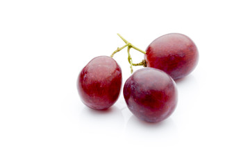 Grape on the white background. Fresh  berry.