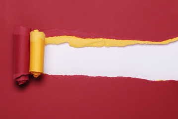 Torn paper with space for your message