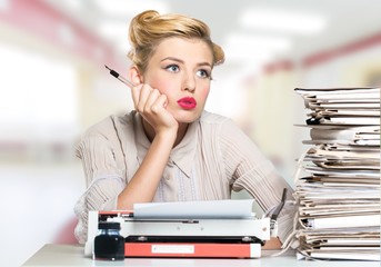 Desk, document, old fashioned.
