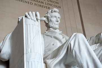 Statue of Abraham Lincoln, Lincoln Memorial, Washington DC
