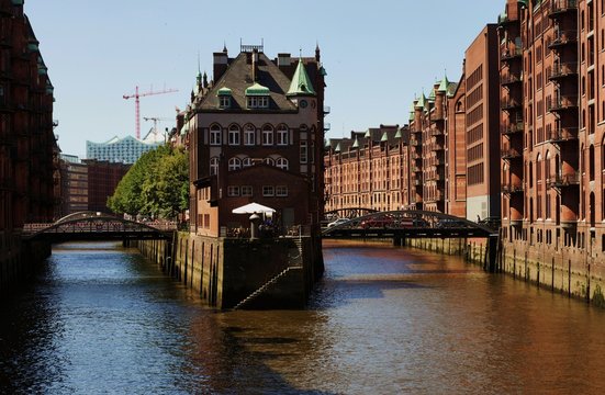 Historic Speicherstadt in Hamburg Germany