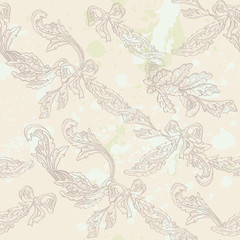 Seamless background in the style of Damascus