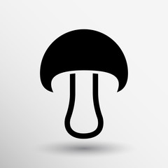 Mushroom sign icon. Boletus mushroom symbol concept
