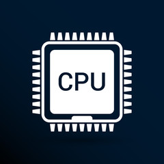 Circuit board  icon Technology scheme square symbol design