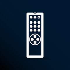 Remote control tv vector icon isolated media