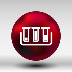 test icon vector fluid symbol flask glass chemistry experiment