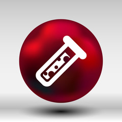 test icon vector fluid symbol flask glass chemistry experiment