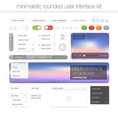 Fototapeta na wymiar Modern user interface screen template for mobile smart phone or