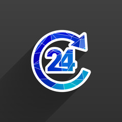 Infographic chart icon vector graph market business