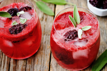 blackberry sage cooler