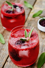 blackberry sage cooler