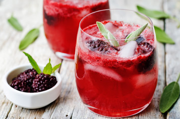 blackberry sage cooler