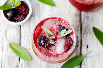 blackberry sage cooler