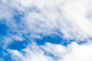 colorful dramatic sky with cloud at sunset