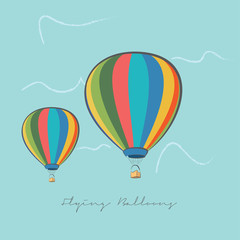 Obraz premium Flying Balloons vector background