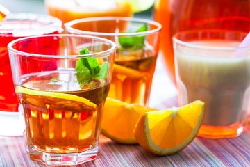 Ice Tea, Juice, Cocktail.