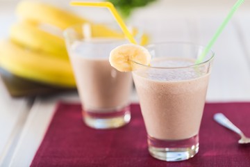 Banana, beverage, blend.