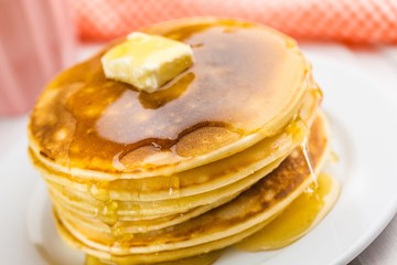 Pancake, Breakfast, Syrup.