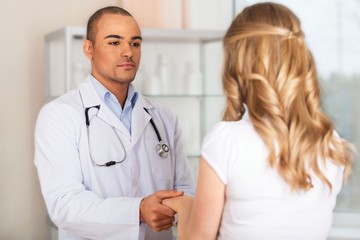 Doctor, patient, support.