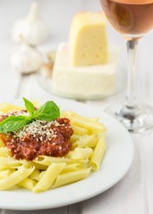 Pasta, dish, italian.