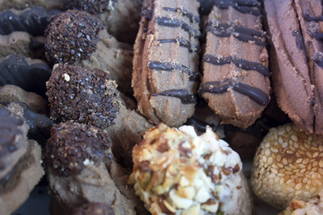 This is a photograph of Chocolate cookies