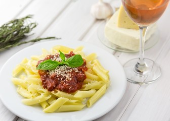 Pasta, dish, italian.