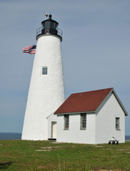 Fototapeta na wymiar Baker's Island Lighthouse