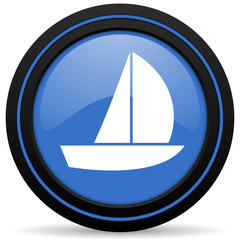 yacht icon sail sign