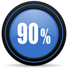 90 percent icon sale sign