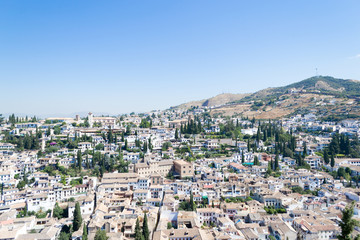View of the Albayzin from Alhambra