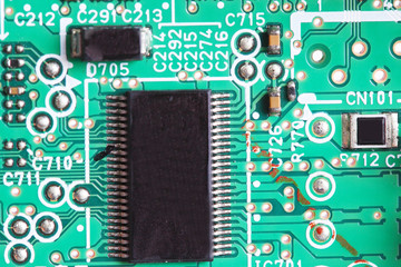 Electronic circuit chip on board