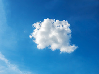 Naklejka na ściany i meble beautiful cloud on blue sky