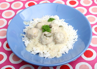 Königsberger Klopse mit Reis