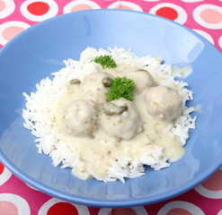 Königsberger Klopse mit reis