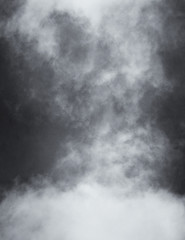 Black and White Clouds and Fog - 87689406