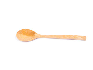 wooden spoon isolated on white