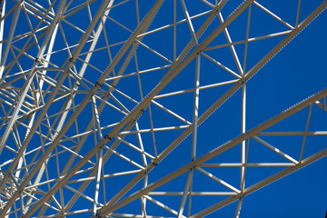 metal construction.shot against the sky