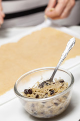 Dulce de coco y masa para galletas