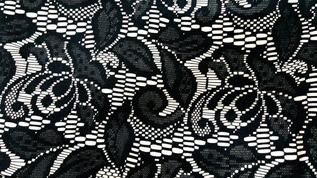 Elegant Black Floral Lace