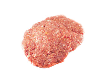Raw hamburger minced meat beef