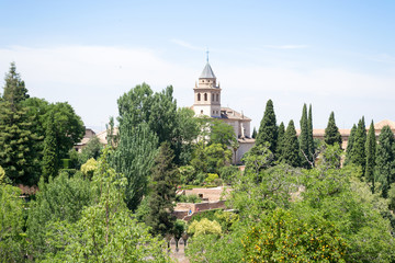 Fototapeta na wymiar Green Alhambra