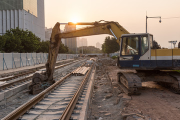 Railroad under construction